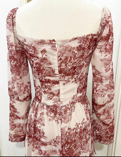 Autumn toile dress