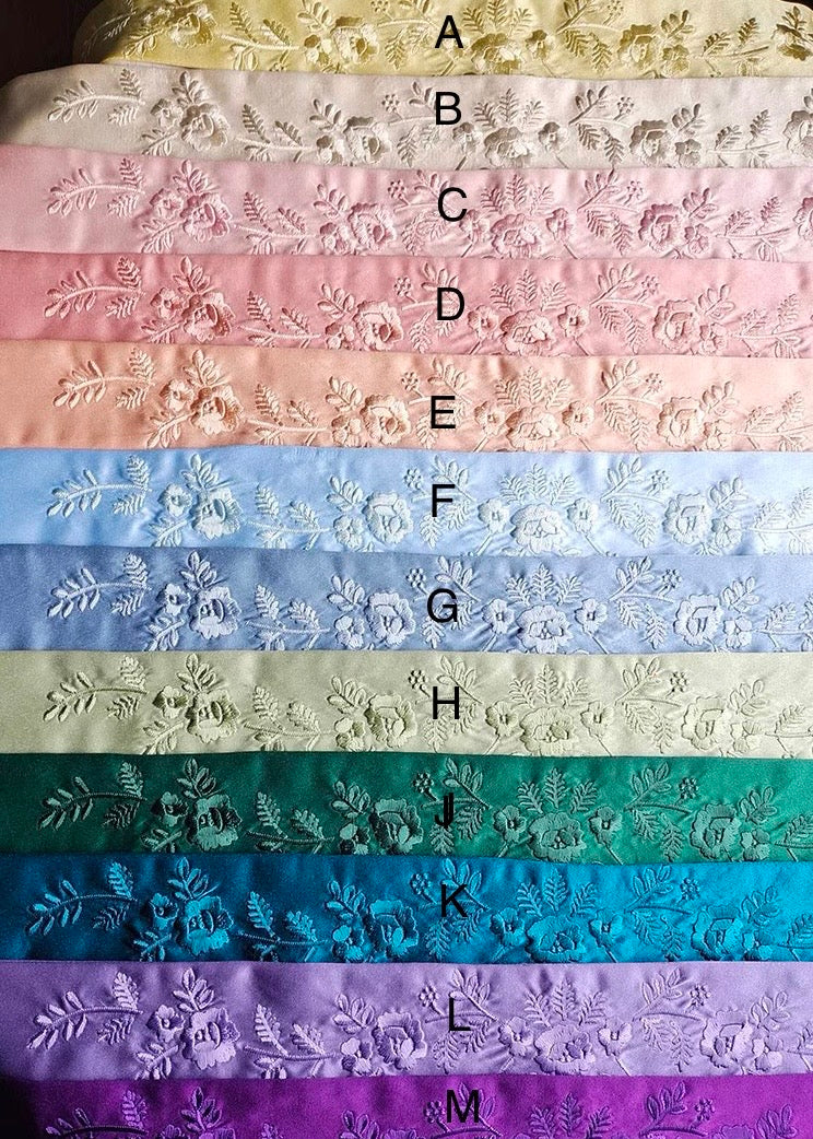 Embroidered belt