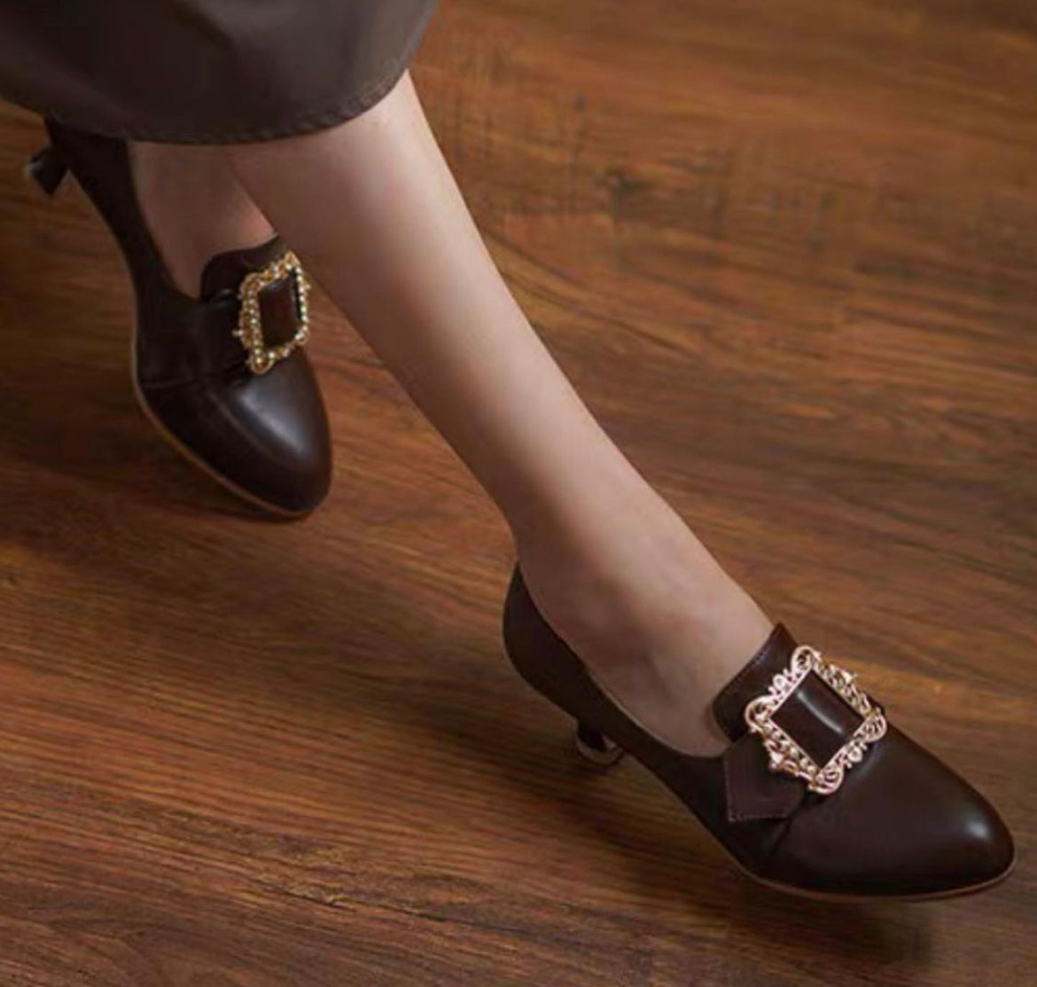 Colonial buckle shoes