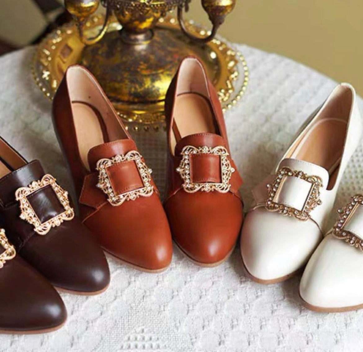 Colonial buckle shoes