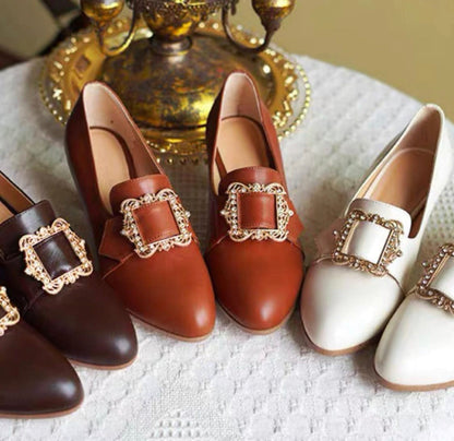 Colonial buckle shoes