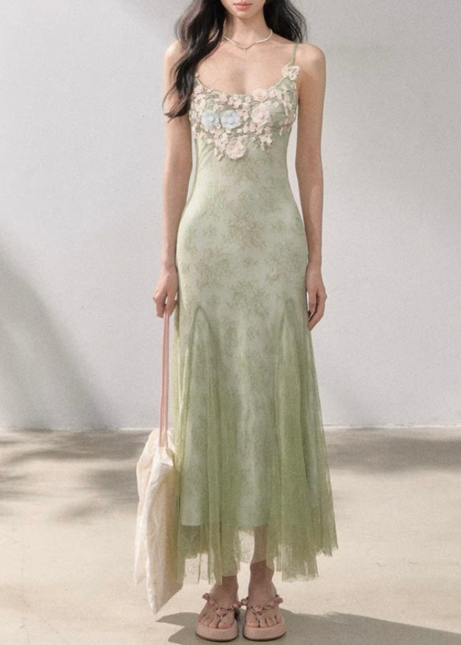 Springtime in a park dress