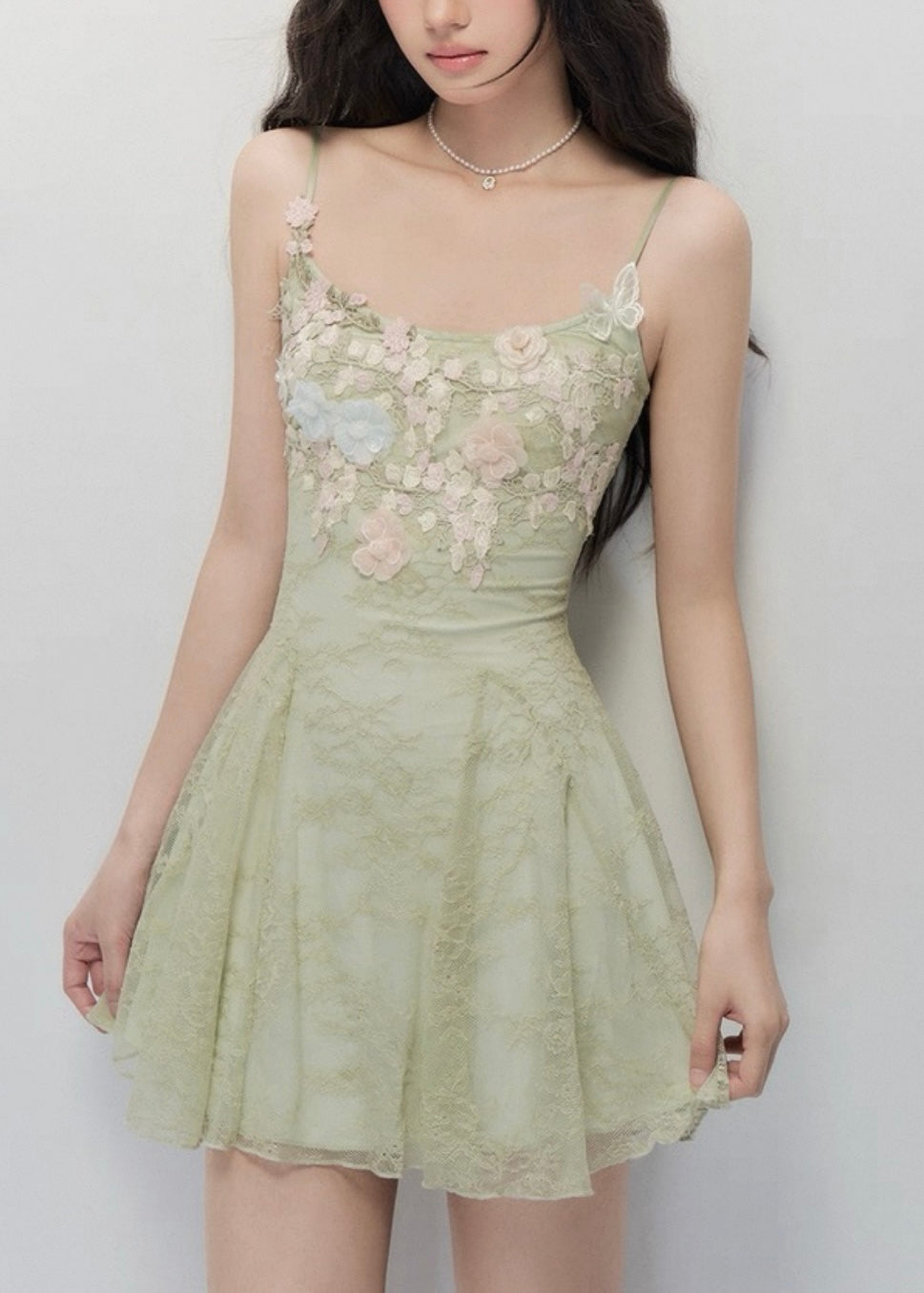 Springtime in a park dress