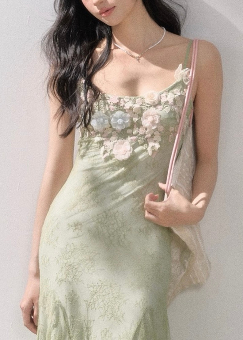 Springtime in a park dress