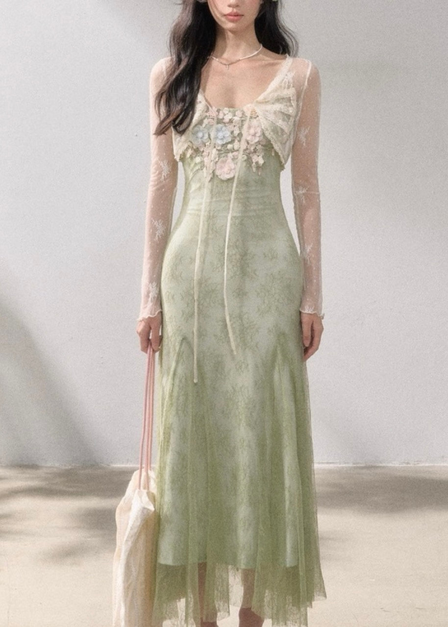 Springtime in a park dress