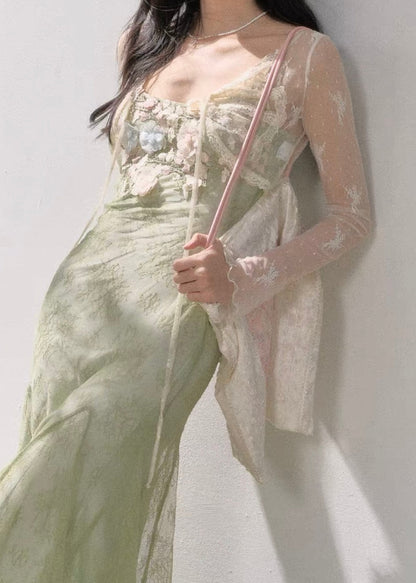 Springtime in a park dress