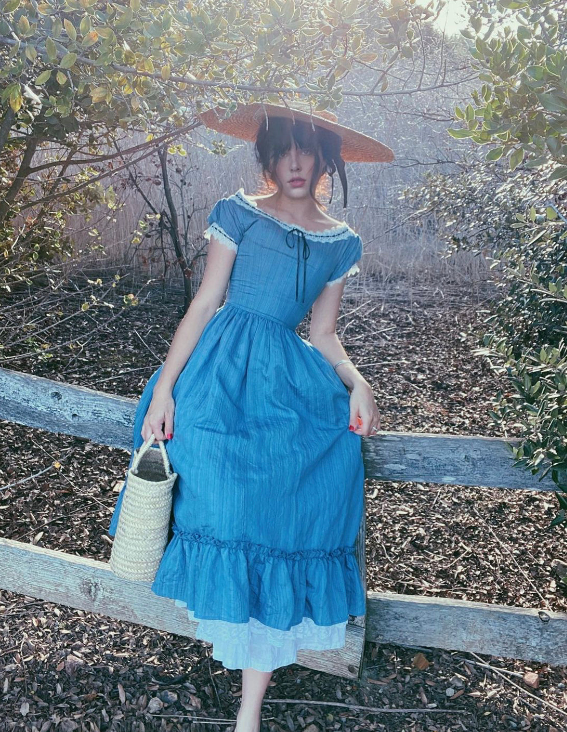 Lil women dress (black/blue)