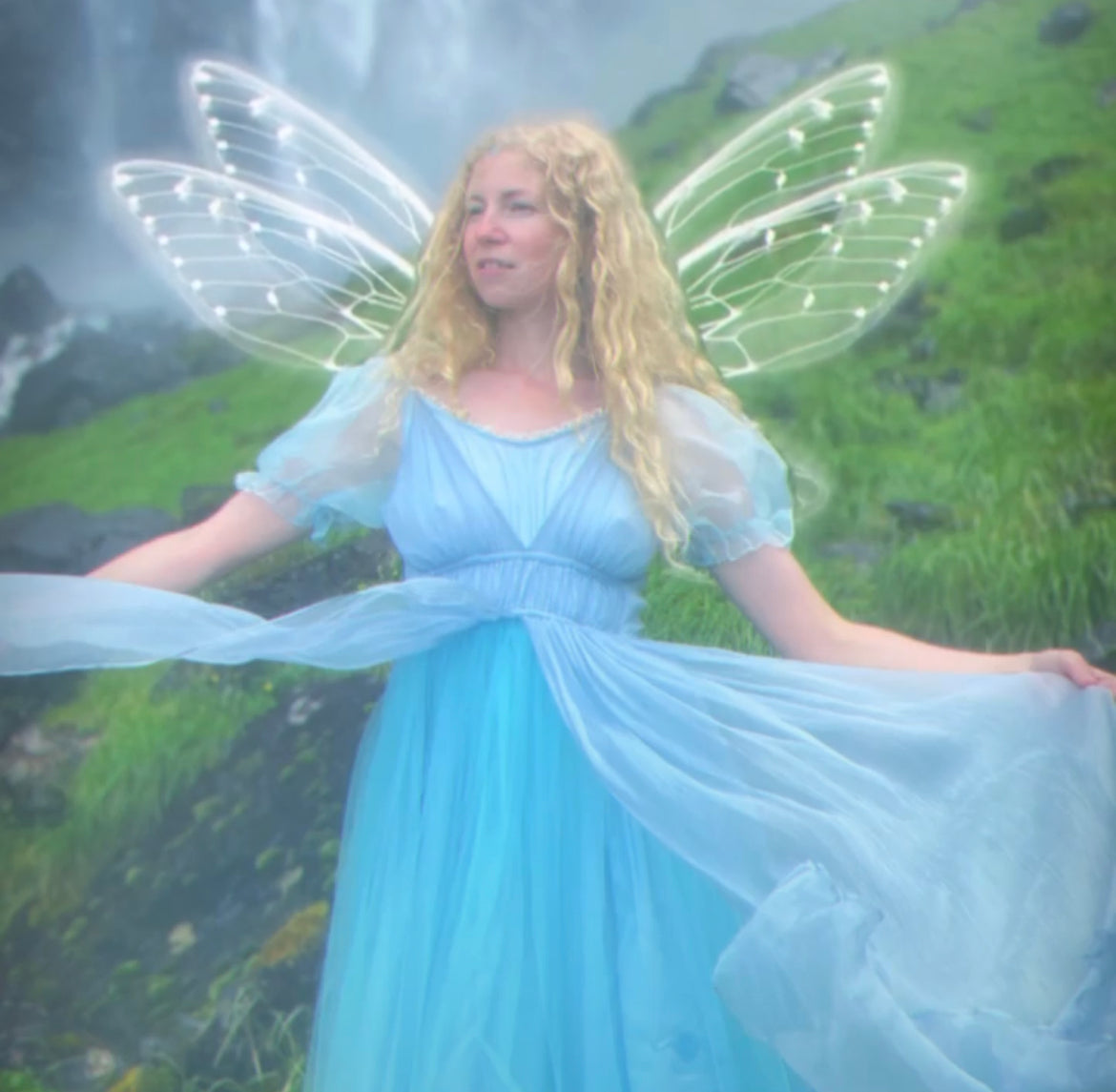 Nymph princess silk dress