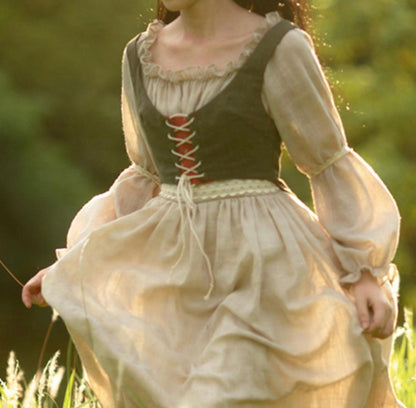 Peasant ensemble (including corset and dress)