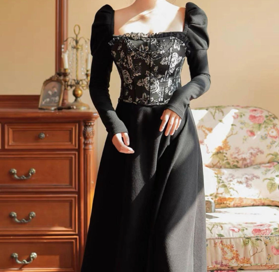 Devil corset / dress set