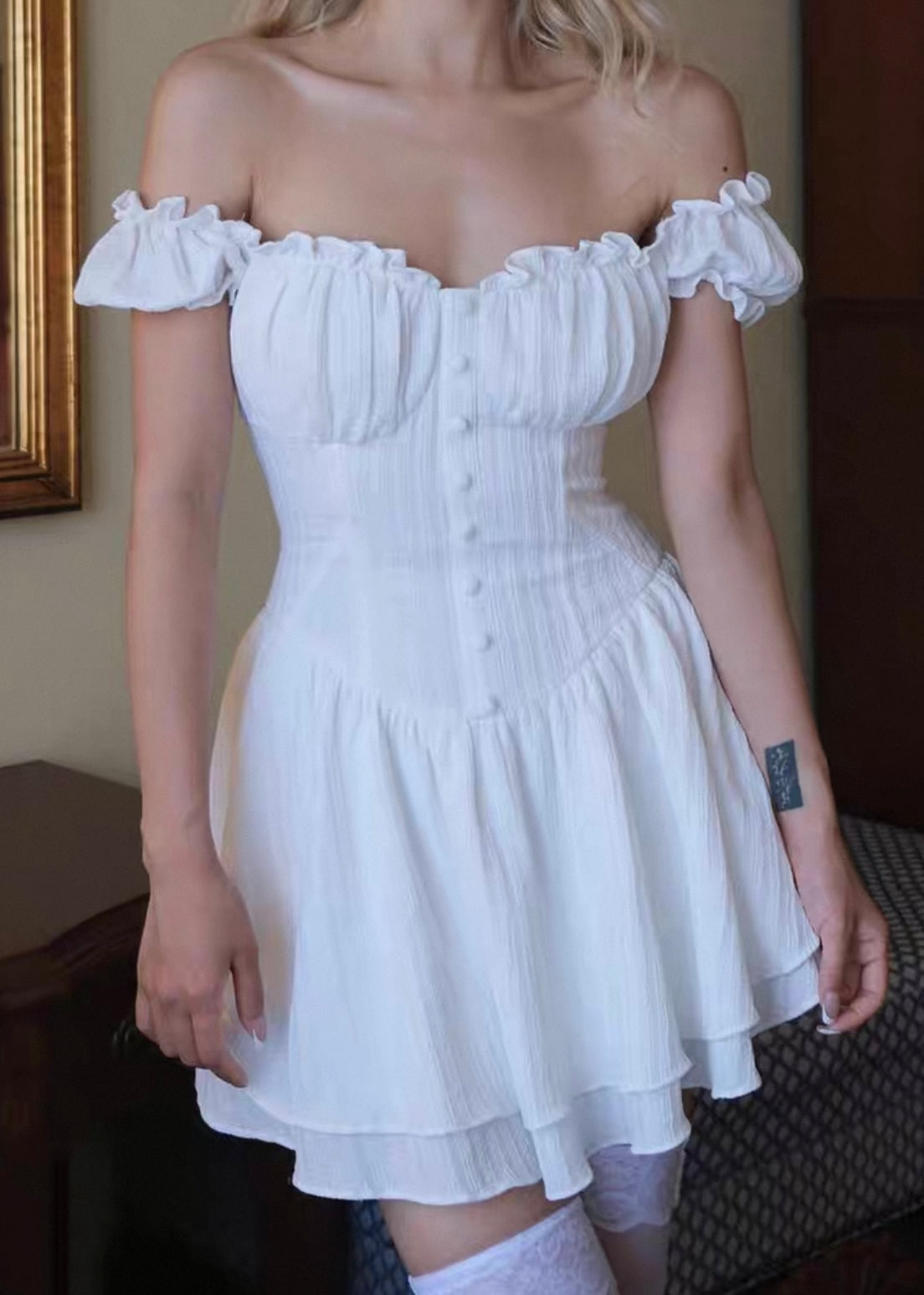 White magic wand dress