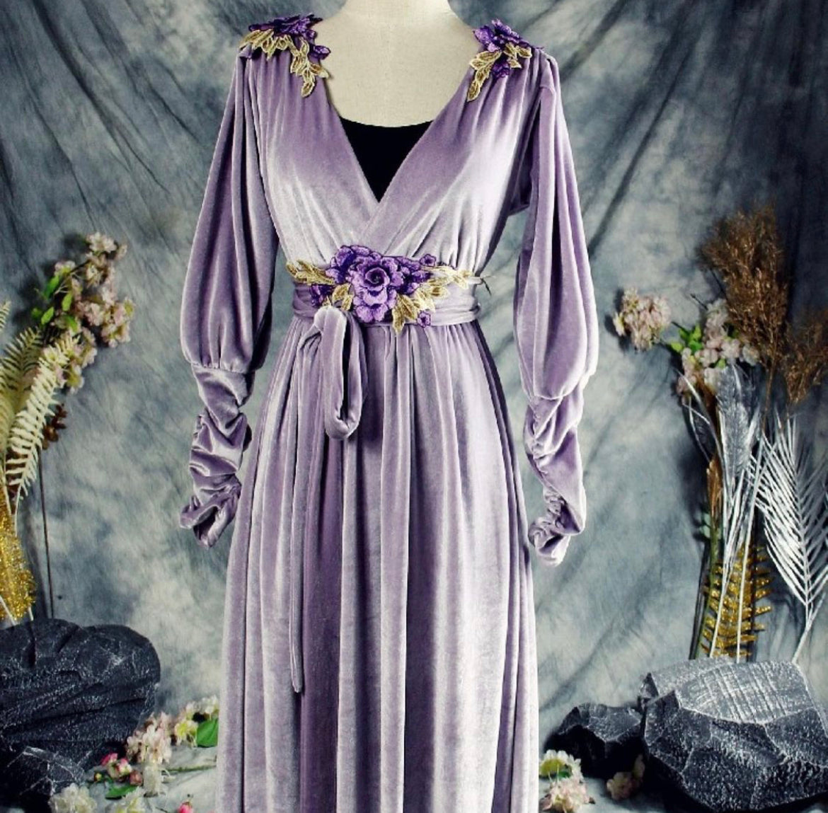 Artemis velvet dress