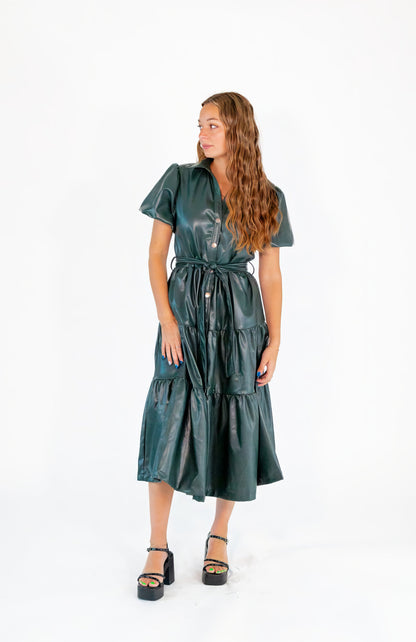 Jemma Vegan Leather Dress