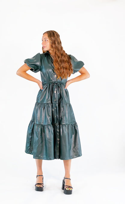 Jemma Vegan Leather Dress