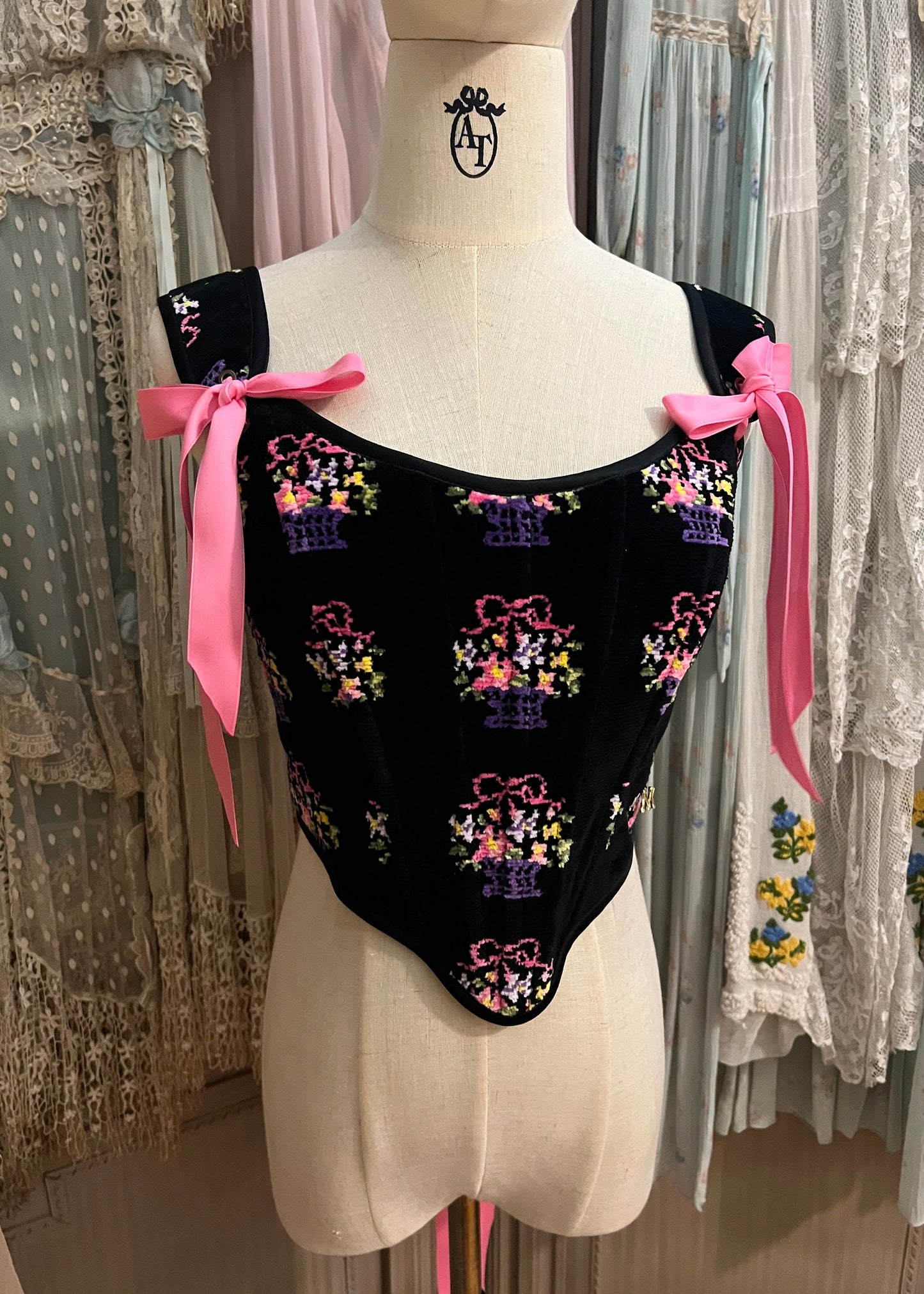 Panier de fleurs corset 💐