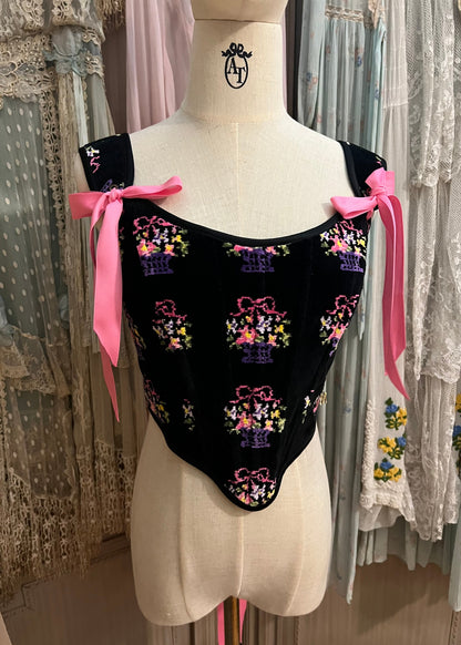 Panier de fleurs corset 💐