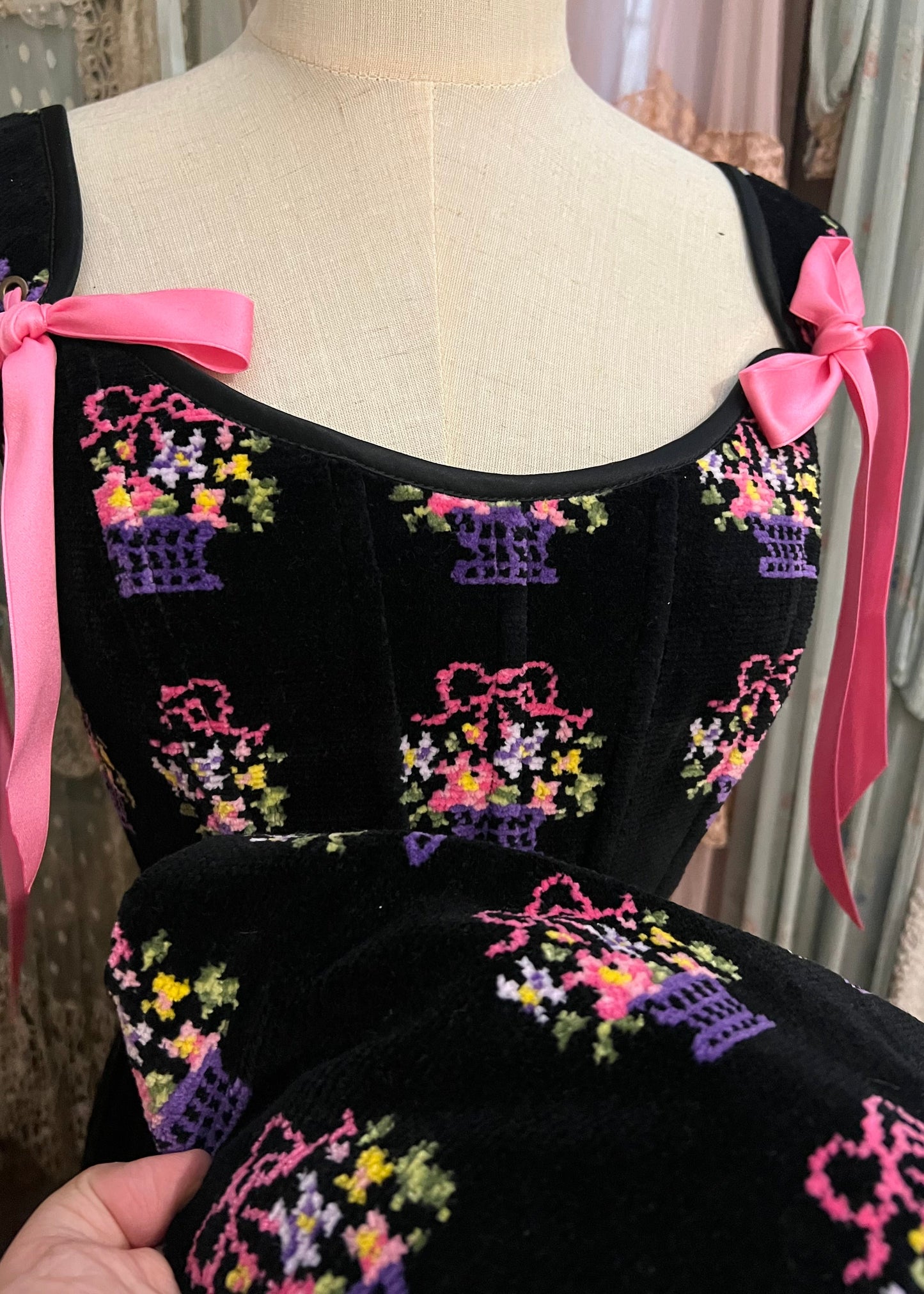 Panier de fleurs corset 💐
