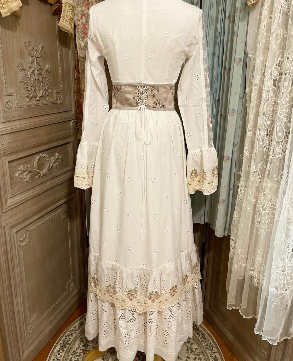 Winter roses dress