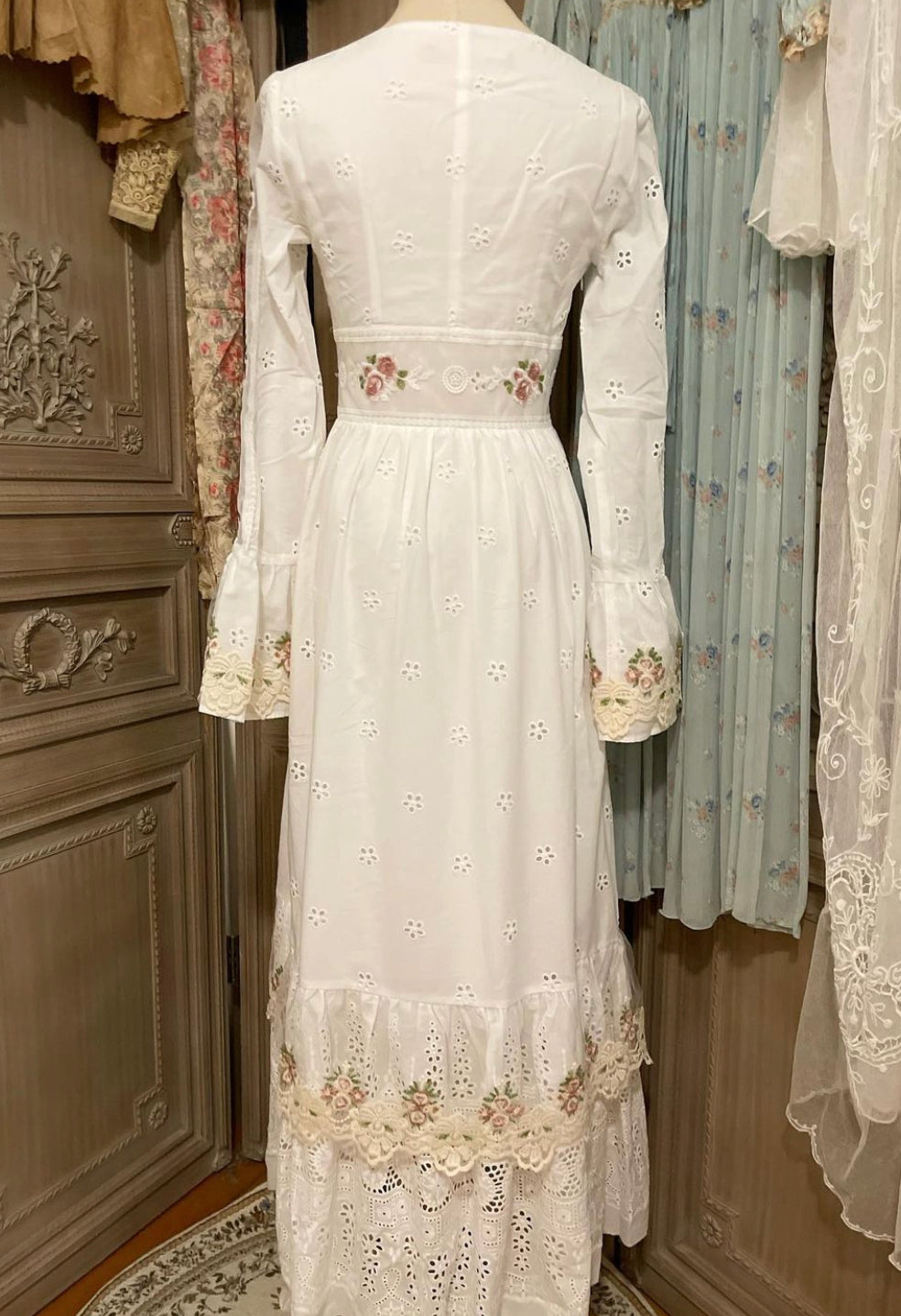 Winter roses dress