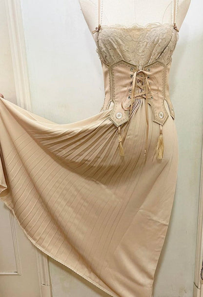 Medieval princess underbust corset set