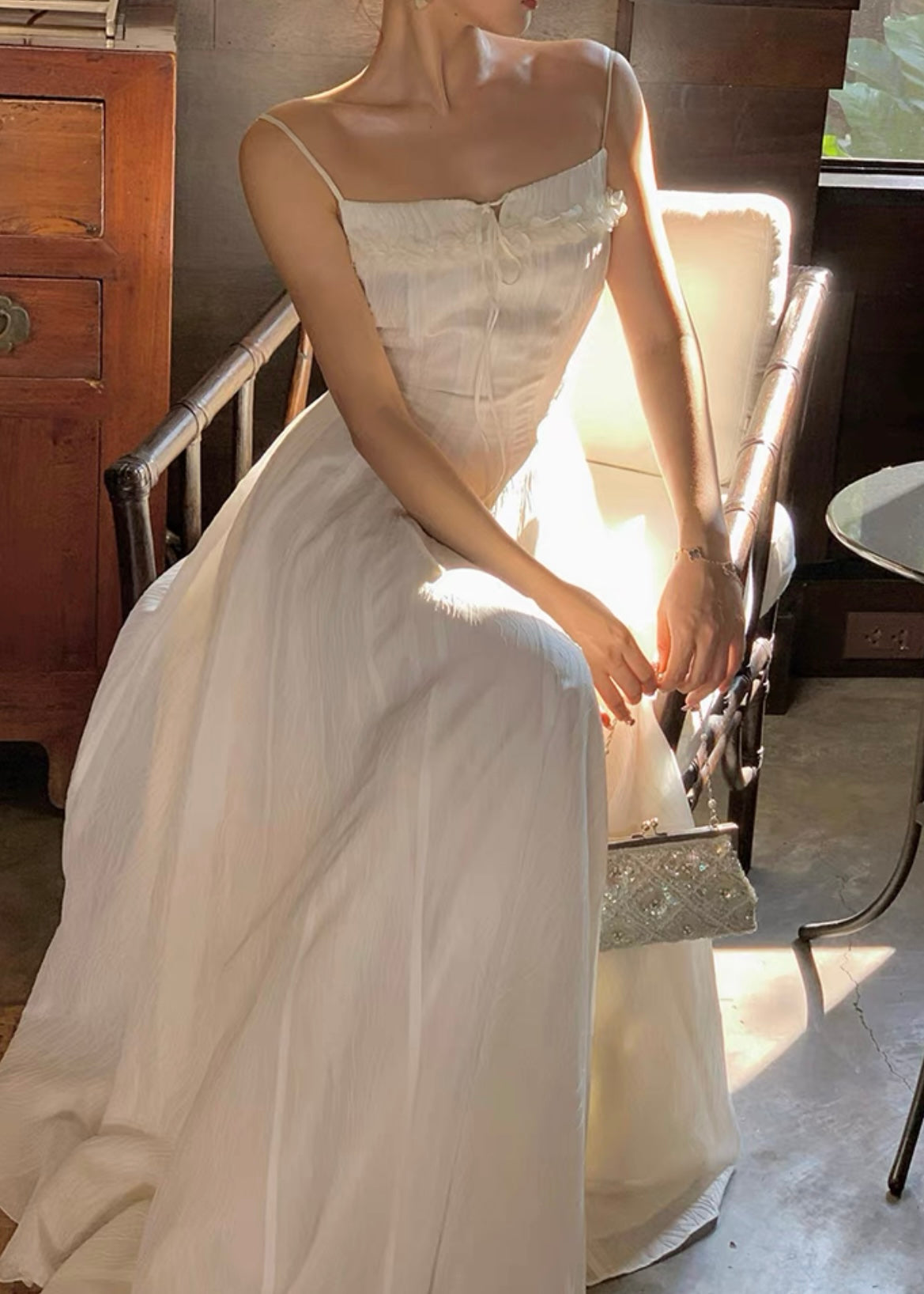 White summery dress