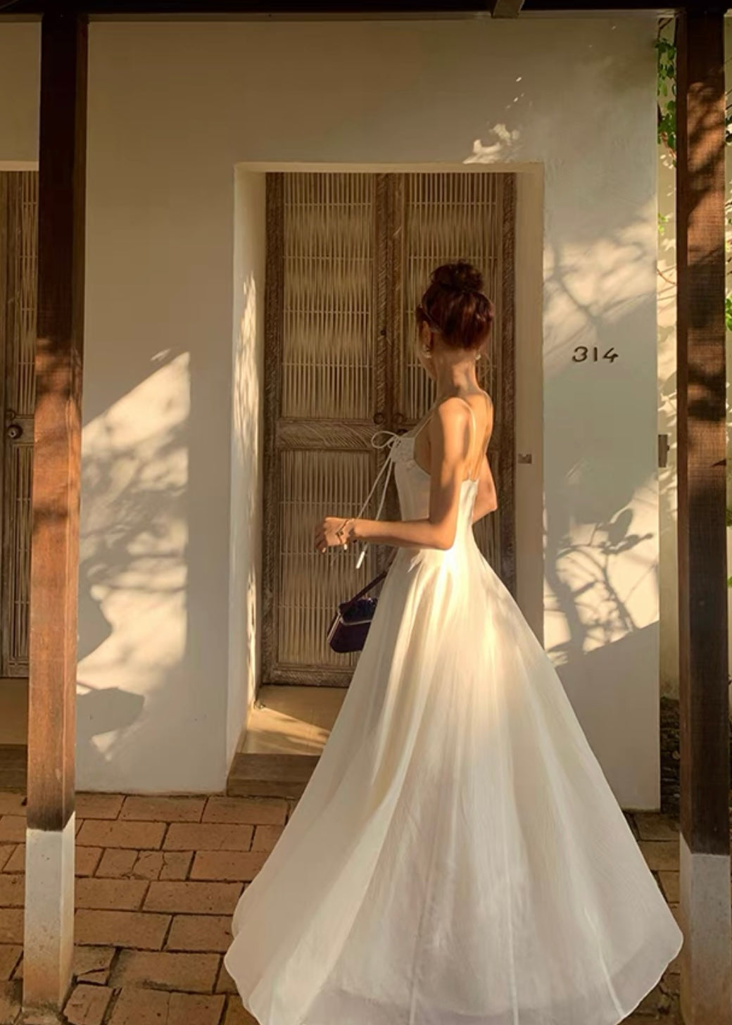 White summery dress