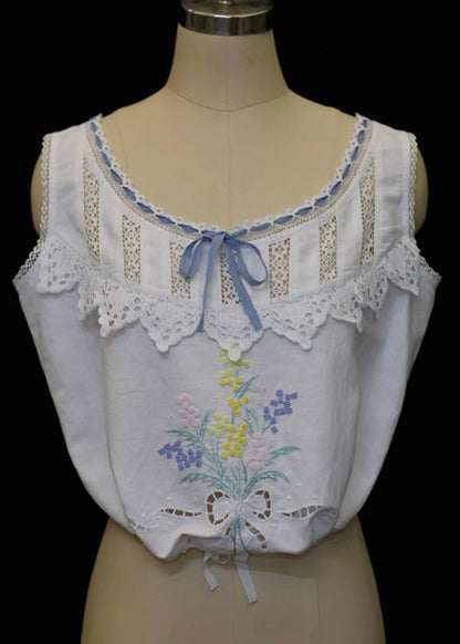 Embroidery love cami