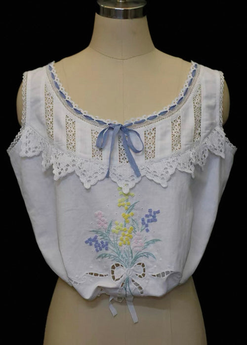 Embroidery love cami