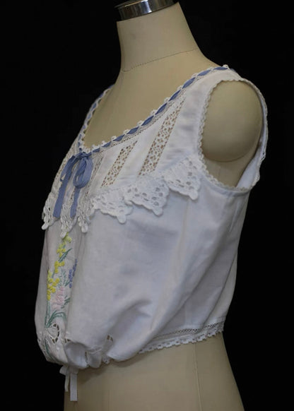 Embroidery love cami