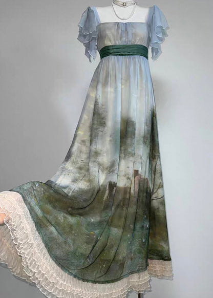 Gouache regency dress