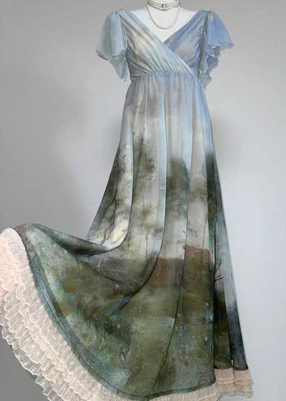 Gouache regency dress