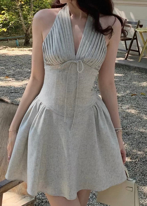 Dove gray whisper dress