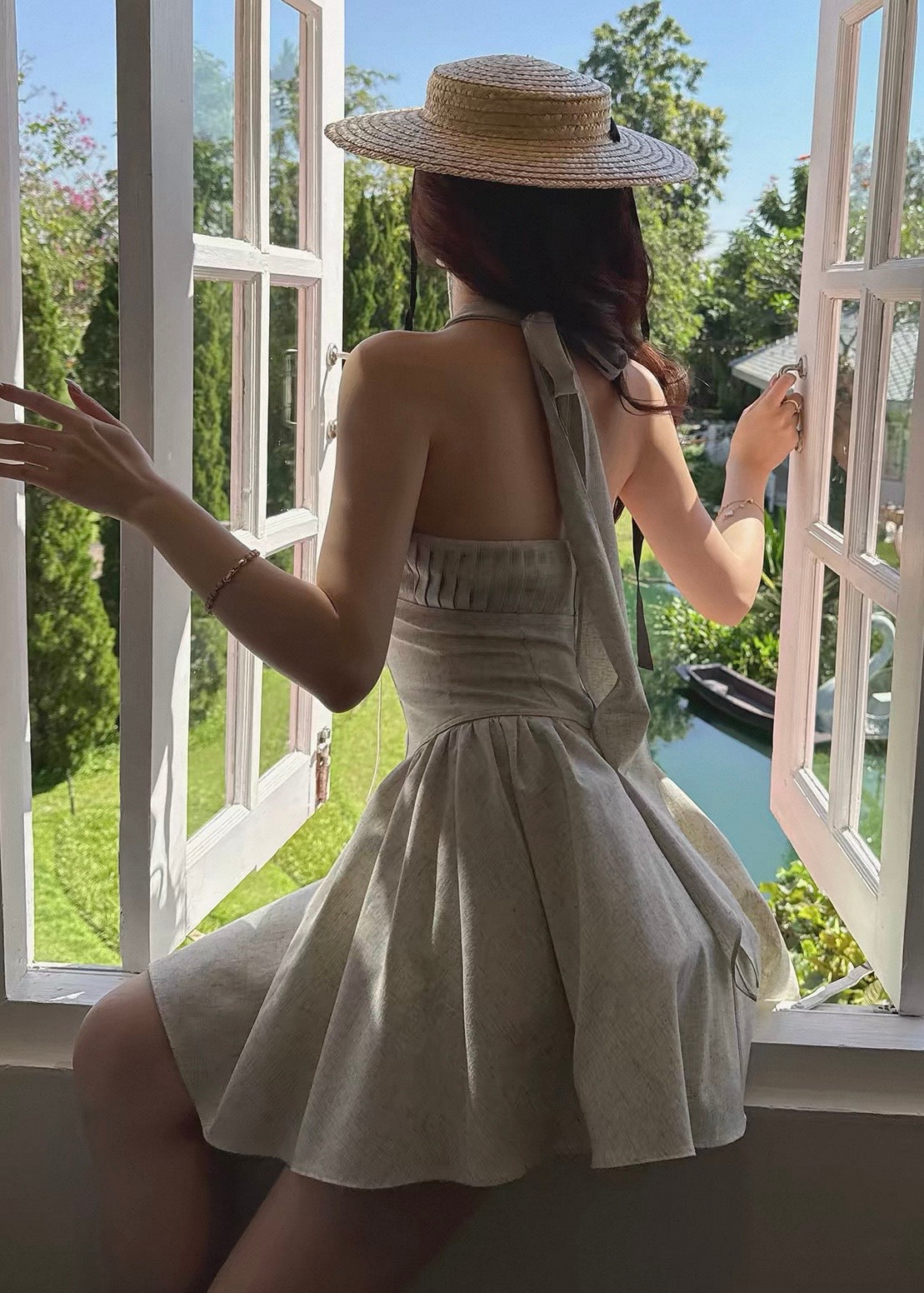 Dove gray whisper dress