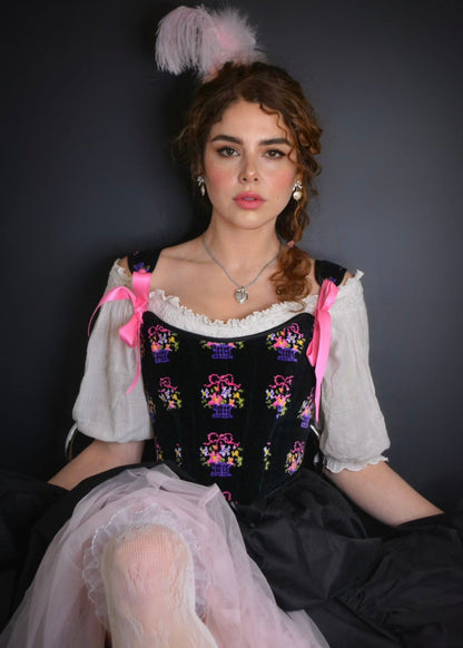 Panier de fleurs corset 💐
