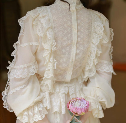 Victorian romance blouse