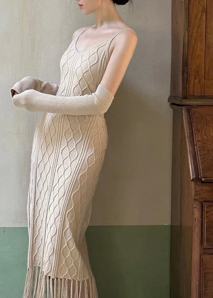 Caramel latte knit ensemble