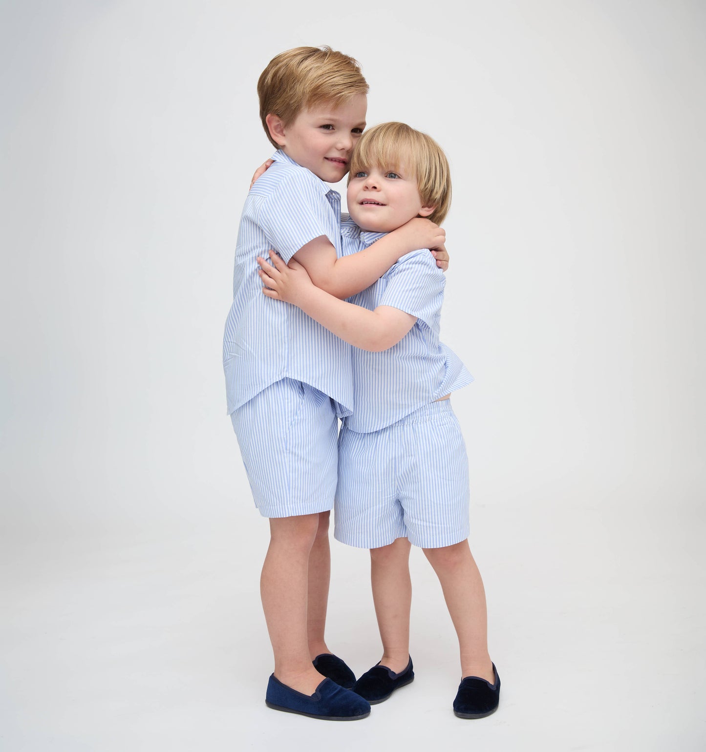 The Tiny Beau Shirt - Blue/White Stripe