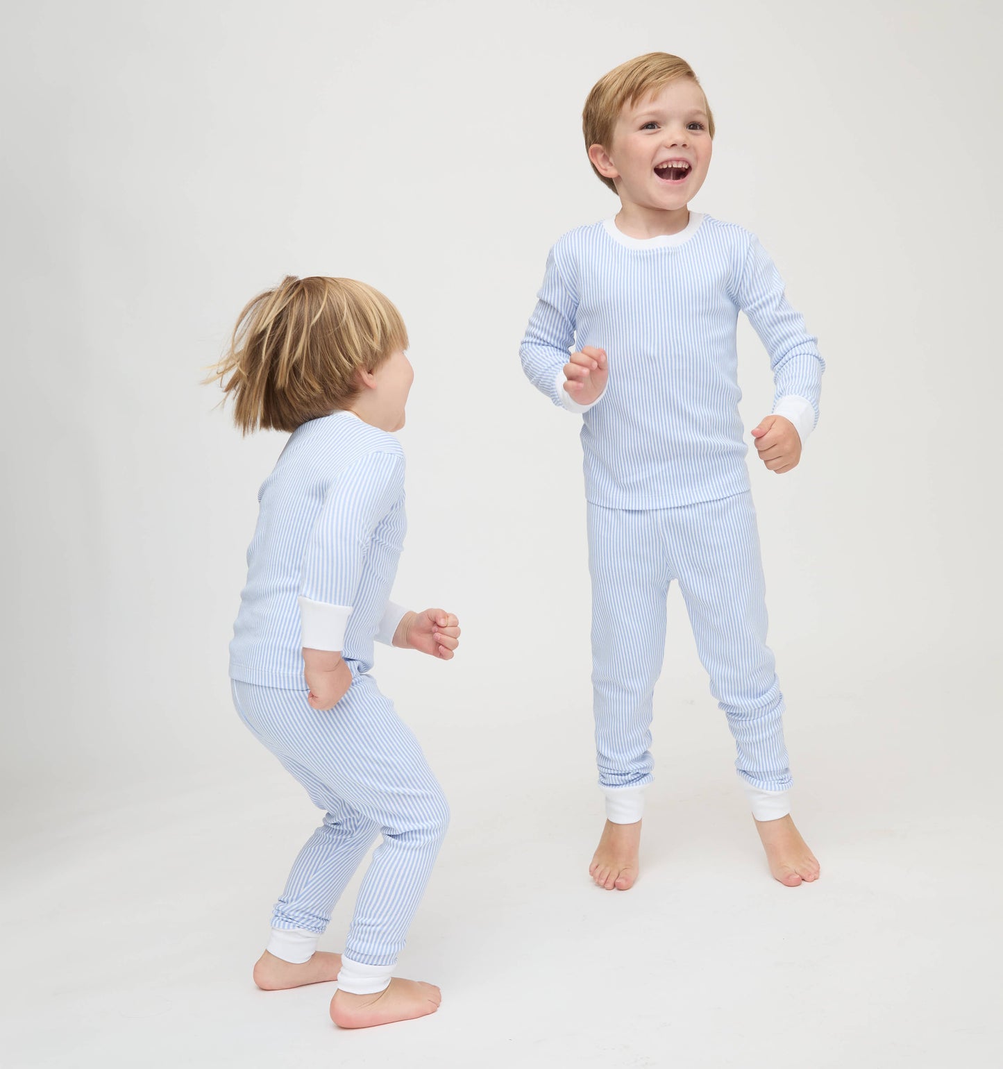 The Tiny Sully PJ Set - Blue/White Stripe