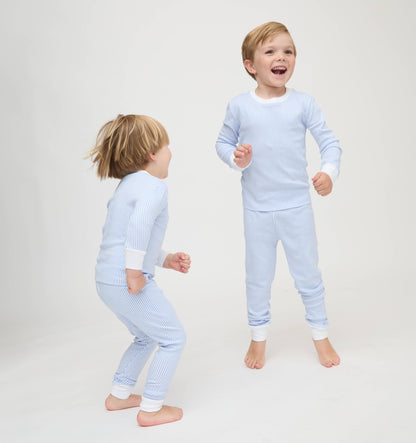 The Tiny Sully PJ Set - Blue/White Stripe