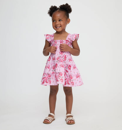 The Baby Ellie Nap Dress - Pink Delft Bouquet