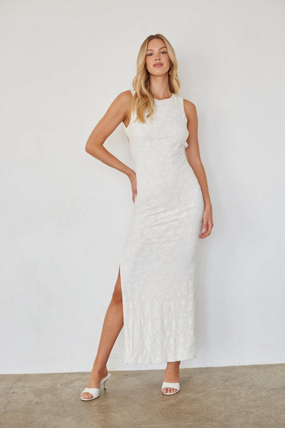 Liana Textured Bodycon Maxi Dress