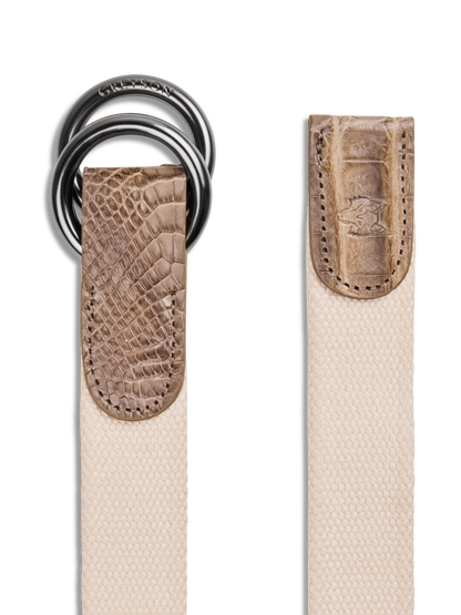 Canvas Croc O-Ring Belt