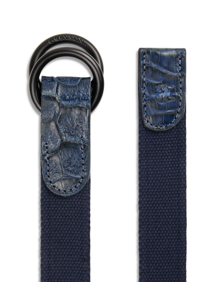Canvas Croc O-Ring Belt