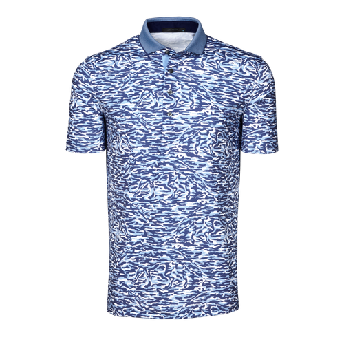 Stalking Wolf Camo Short Sleeve Polo