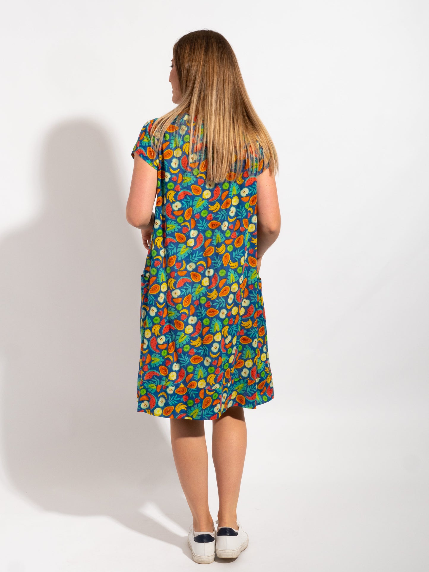Marcoola dress in Blue Fruit