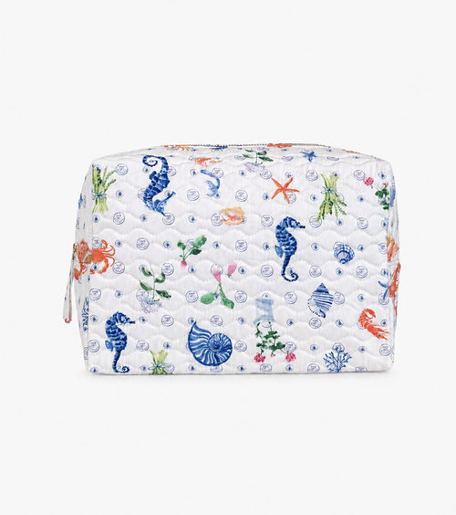 The Quilted Cosmetic Bag - Nantucket Seas