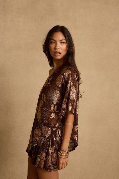 Naya Mocha Floral Shorts
