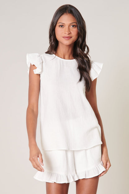 Daniela Trapeze Ruffle Top