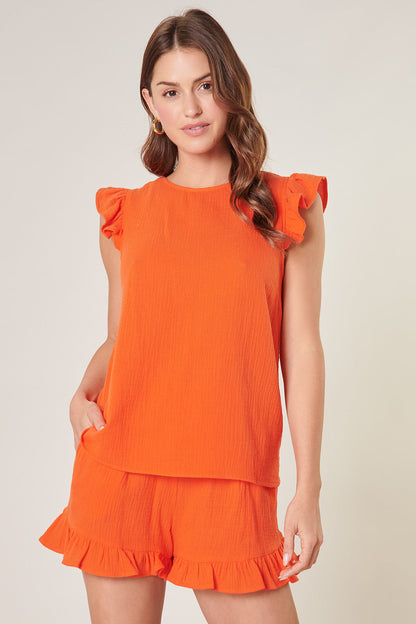 Daniela Trapeze Ruffle Top