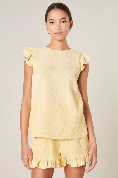 Daniela Trapeze Ruffle Top